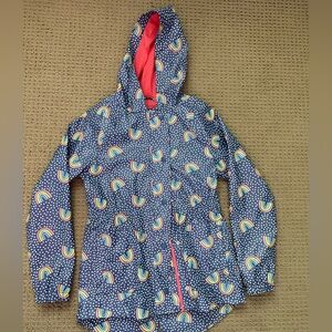 Girls Size 10/12 Rainbow Raincoat